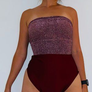 Sparkly Red Bodysuit (Urban Outfitters)